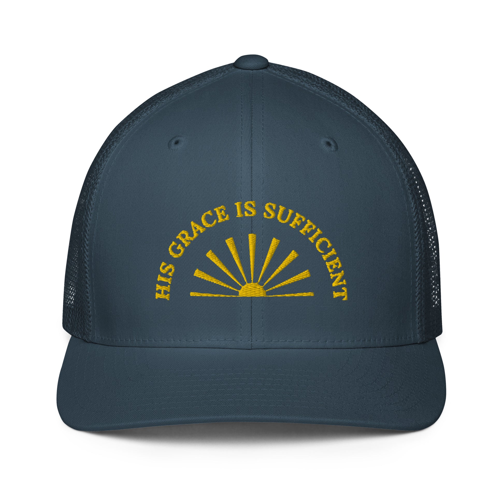 Back Iconic Trucker Cap Flexfit | His Grace is Sufficient