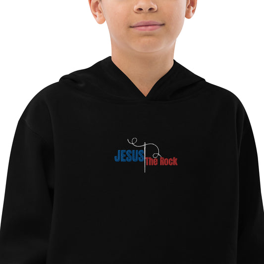 Youth Kids Fleece Hoodie | Jesus the Rock