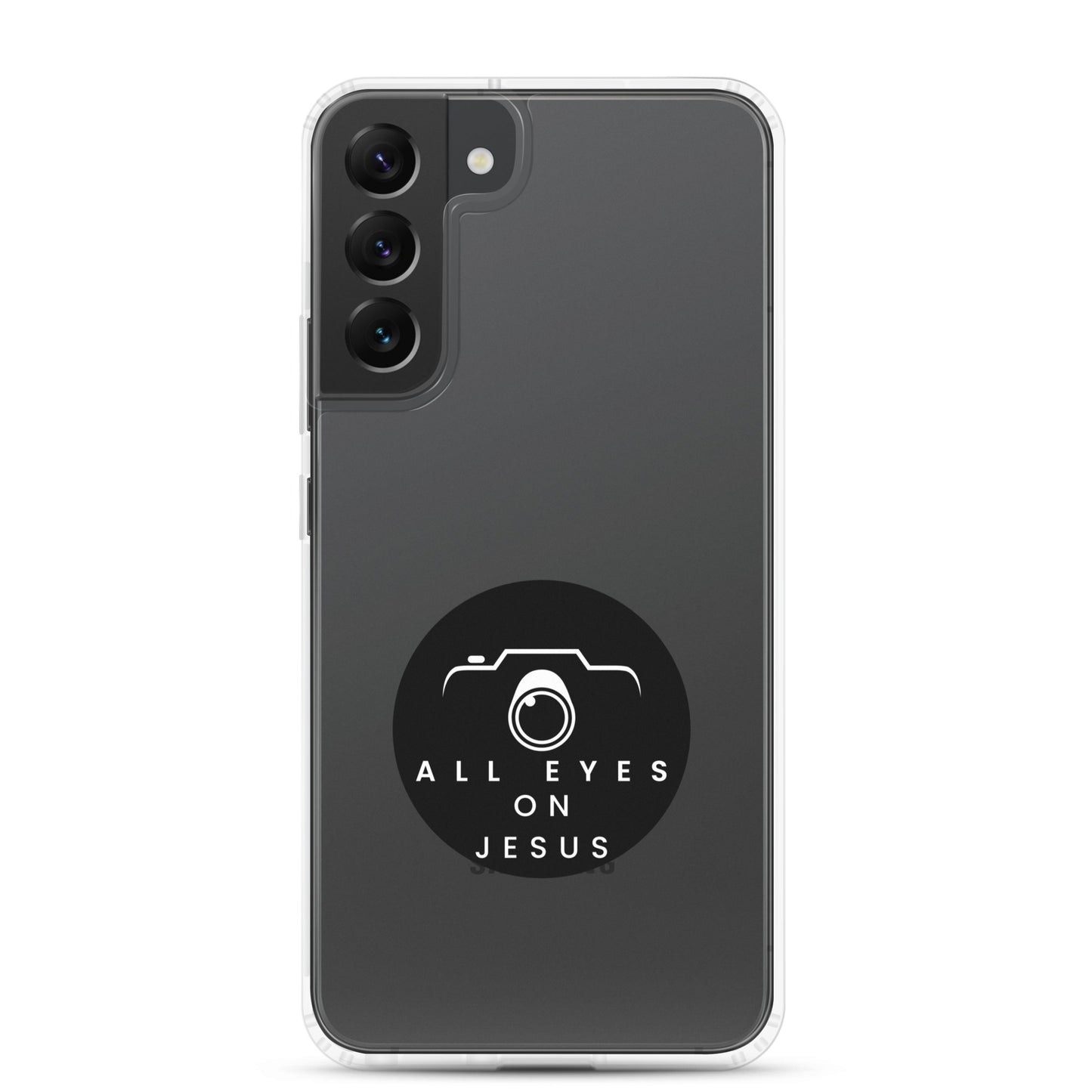 Sleek Samsung Case: "All Eyes on Jesus."