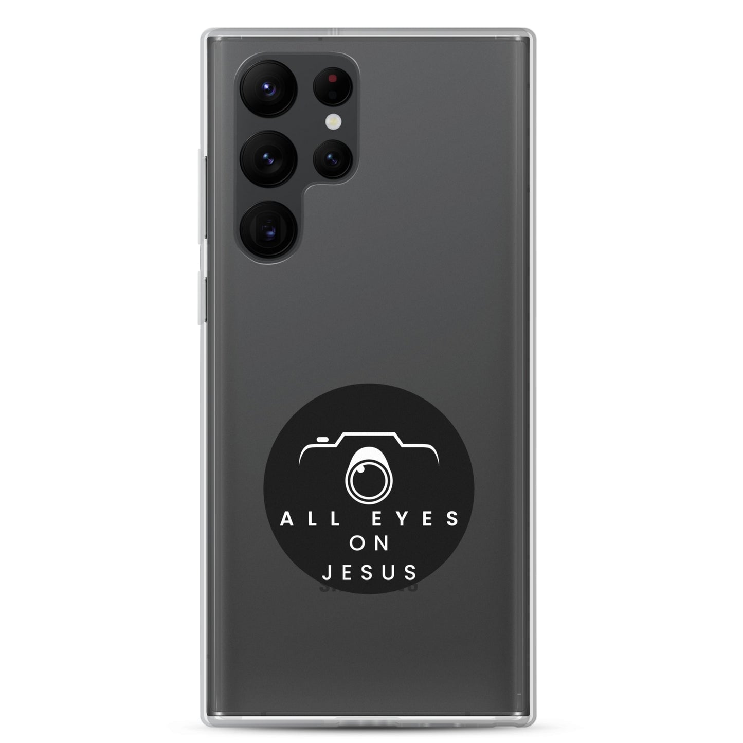 Sleek Samsung Case: "All Eyes on Jesus."