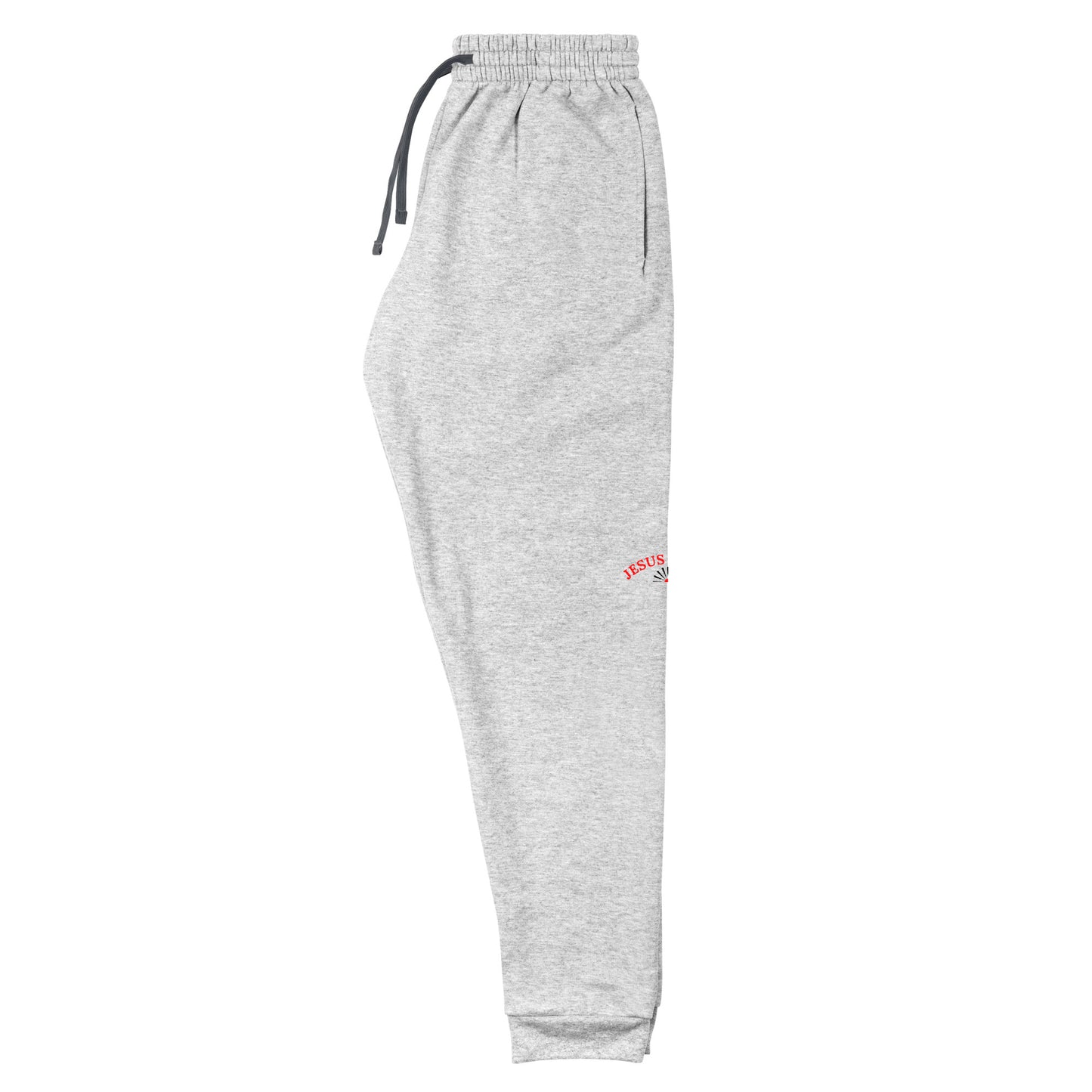 Unisex Joggers: "Jesus Saves" in Red script