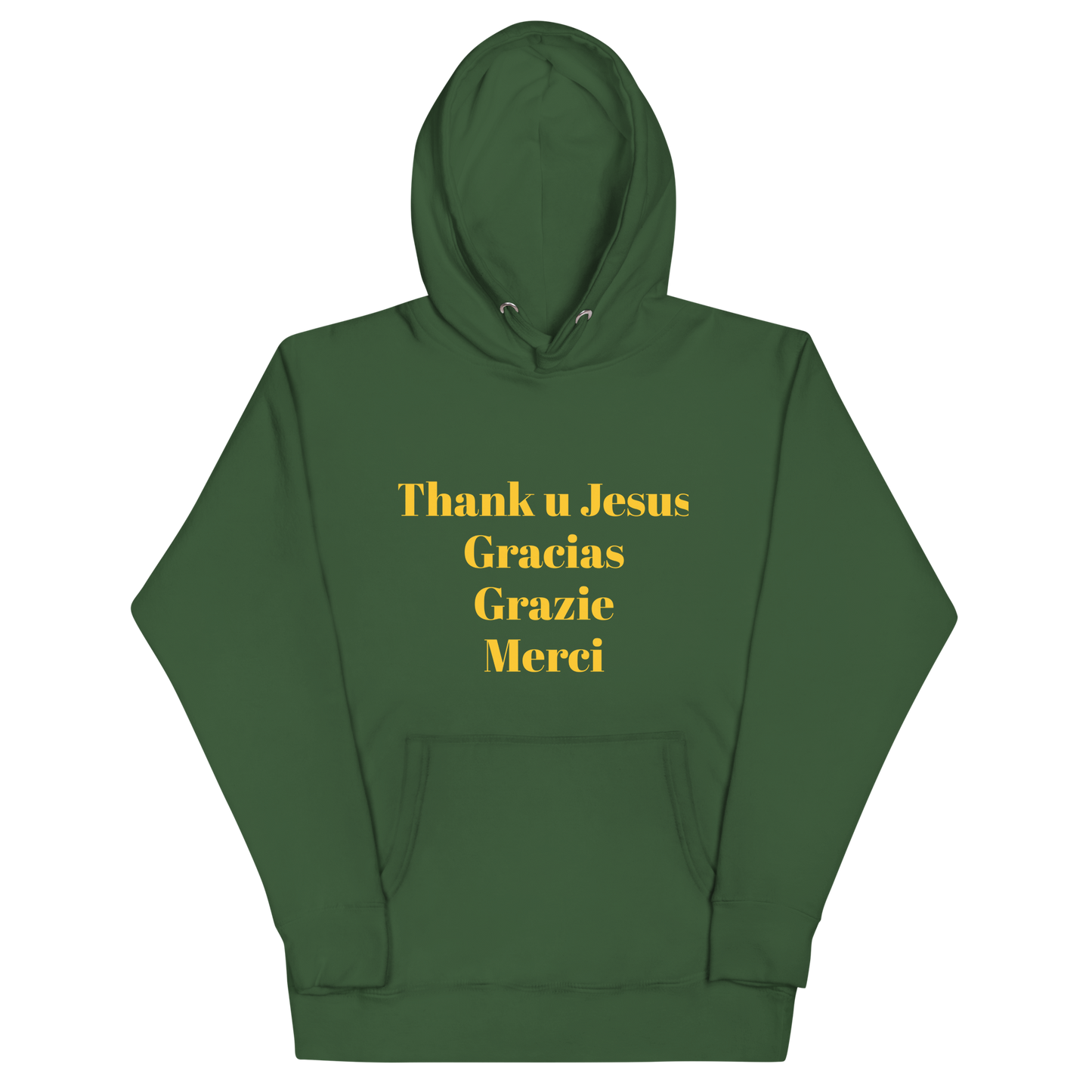 Unisex Hoodie | Thank You Jesus | Gracias | Grazie | Merci