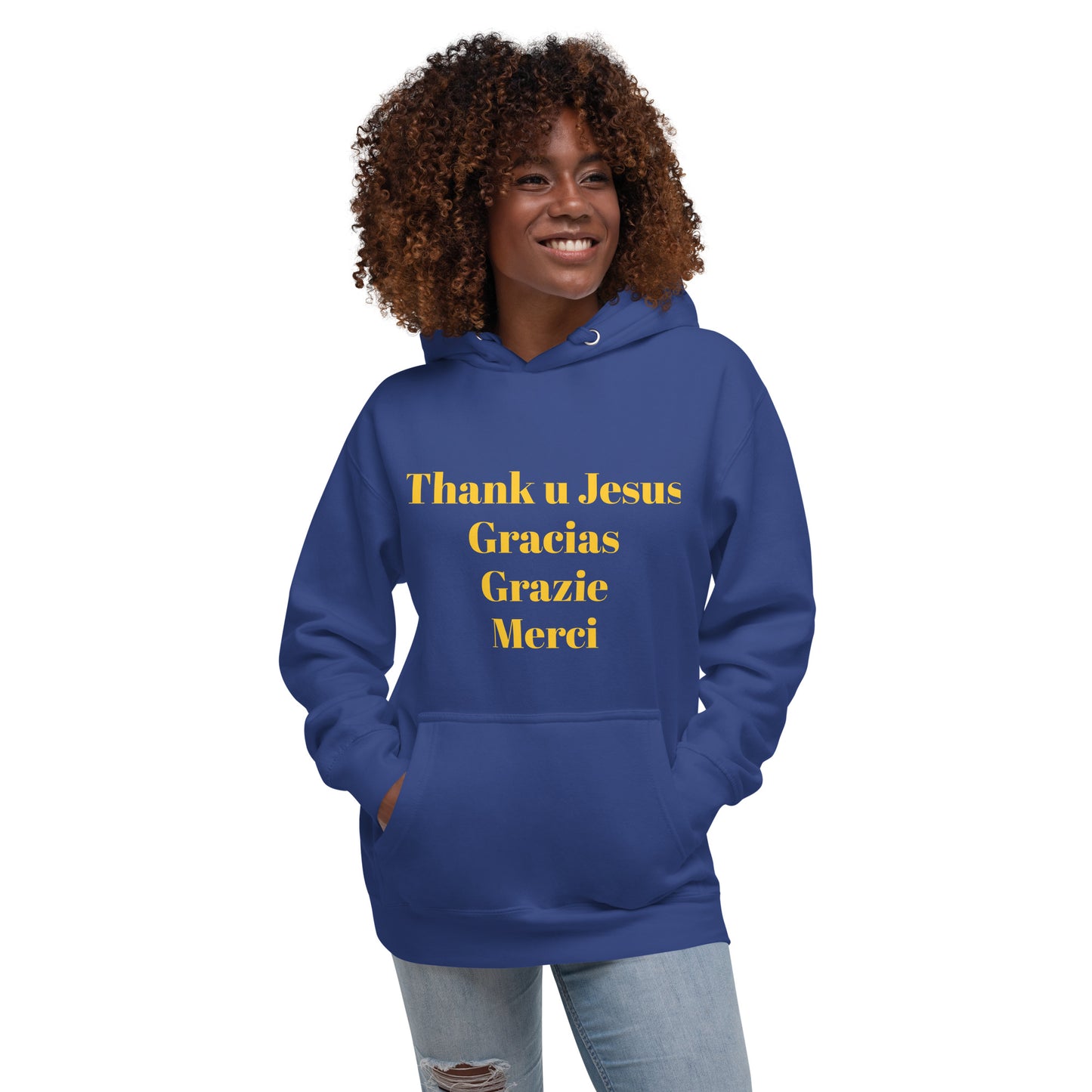 Unisex Hoodie | Thank You Jesus | Gracias | Grazie | Merci