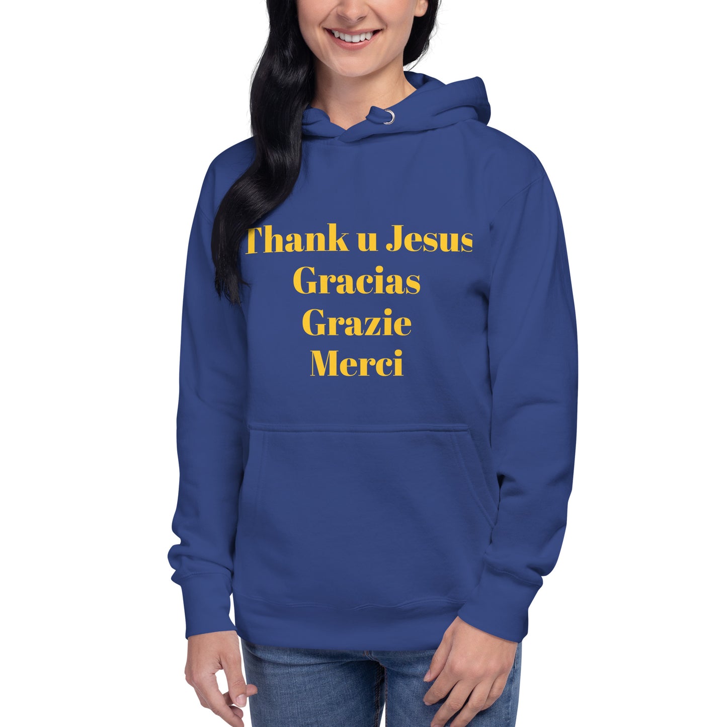 Unisex Hoodie | Thank You Jesus | Gracias | Grazie | Merci