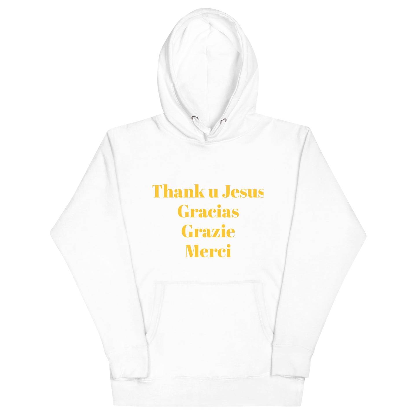 Unisex Hoodie | Thank You Jesus | Gracias | Grazie | Merci