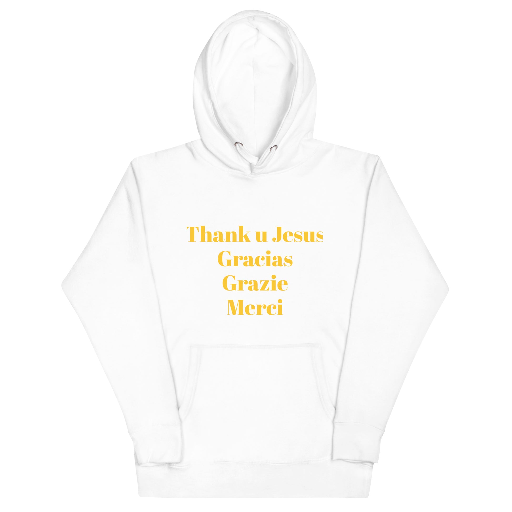 Unisex Hoodie | Thank You Jesus | Gracias | Grazie | Merci