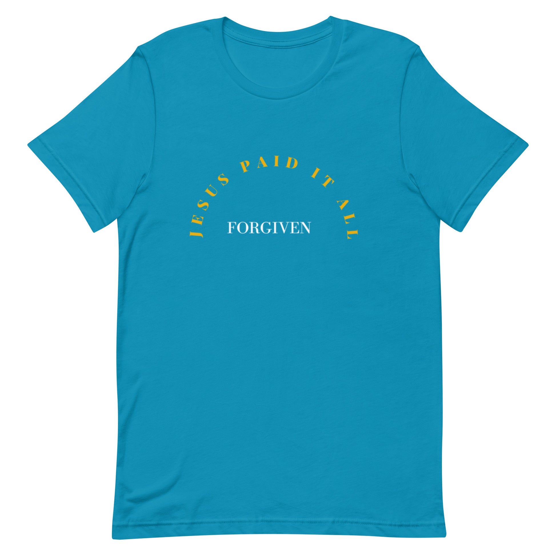 Maisonette Shoppers World | Unisex  Stretchy Tshirt | Forgiven Jesus Paid it All