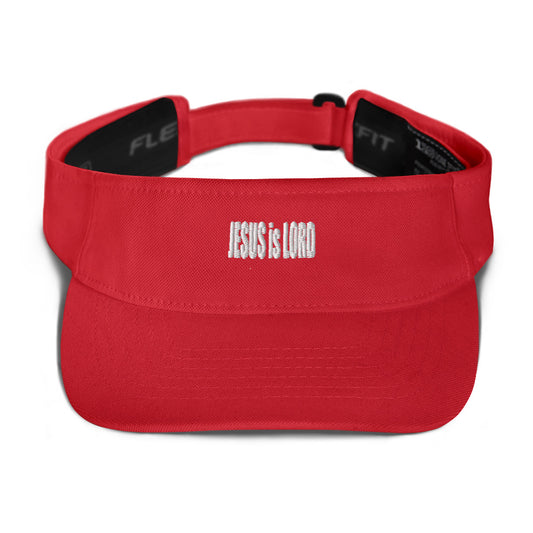 Visor Cap - Spandex - "Jesus is Lord"