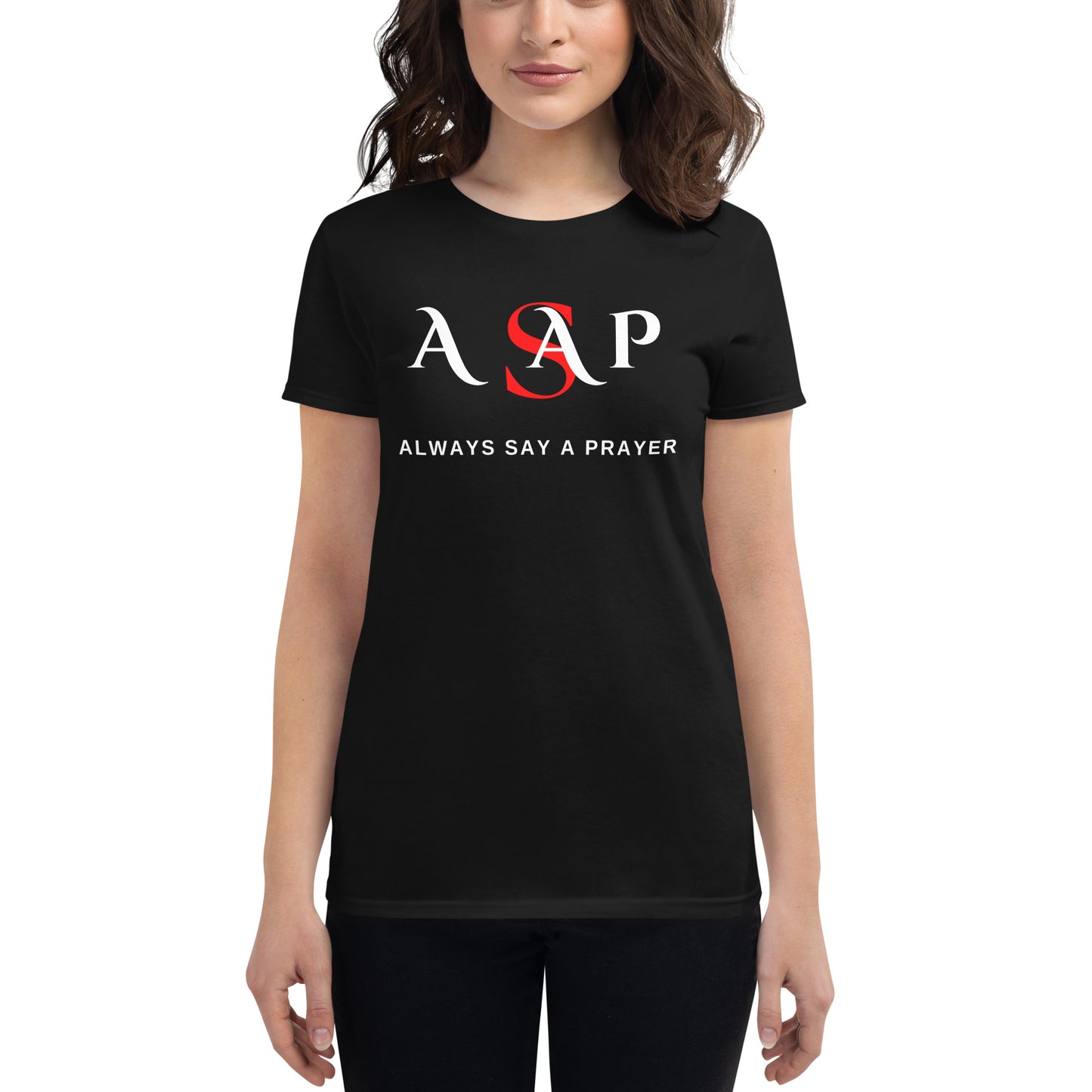 Classic Tee -Ladies Short Logo T-shirt | ASAP-Always Say A Prayer | ASAP